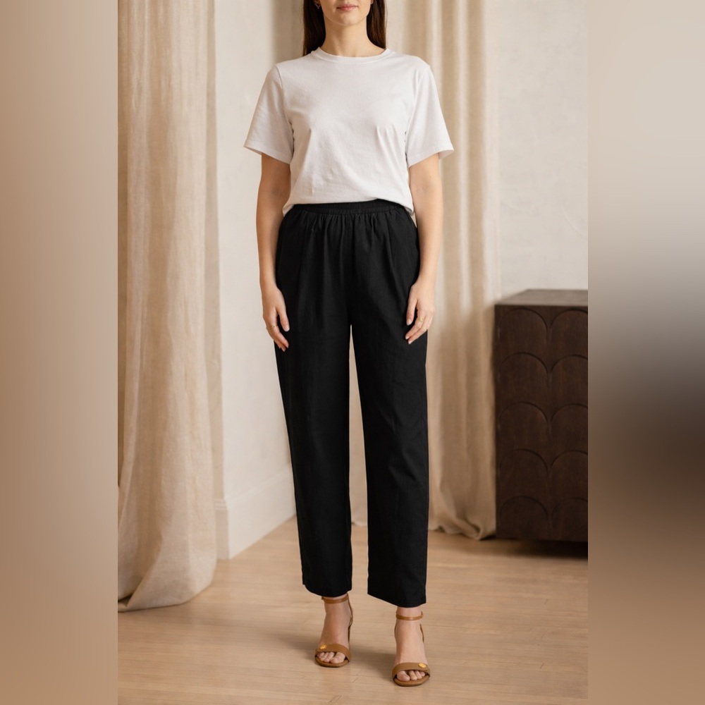 Ecologyst “Women’s Organic Poplin Pant” — Black | Relaxed Fit | Size Small